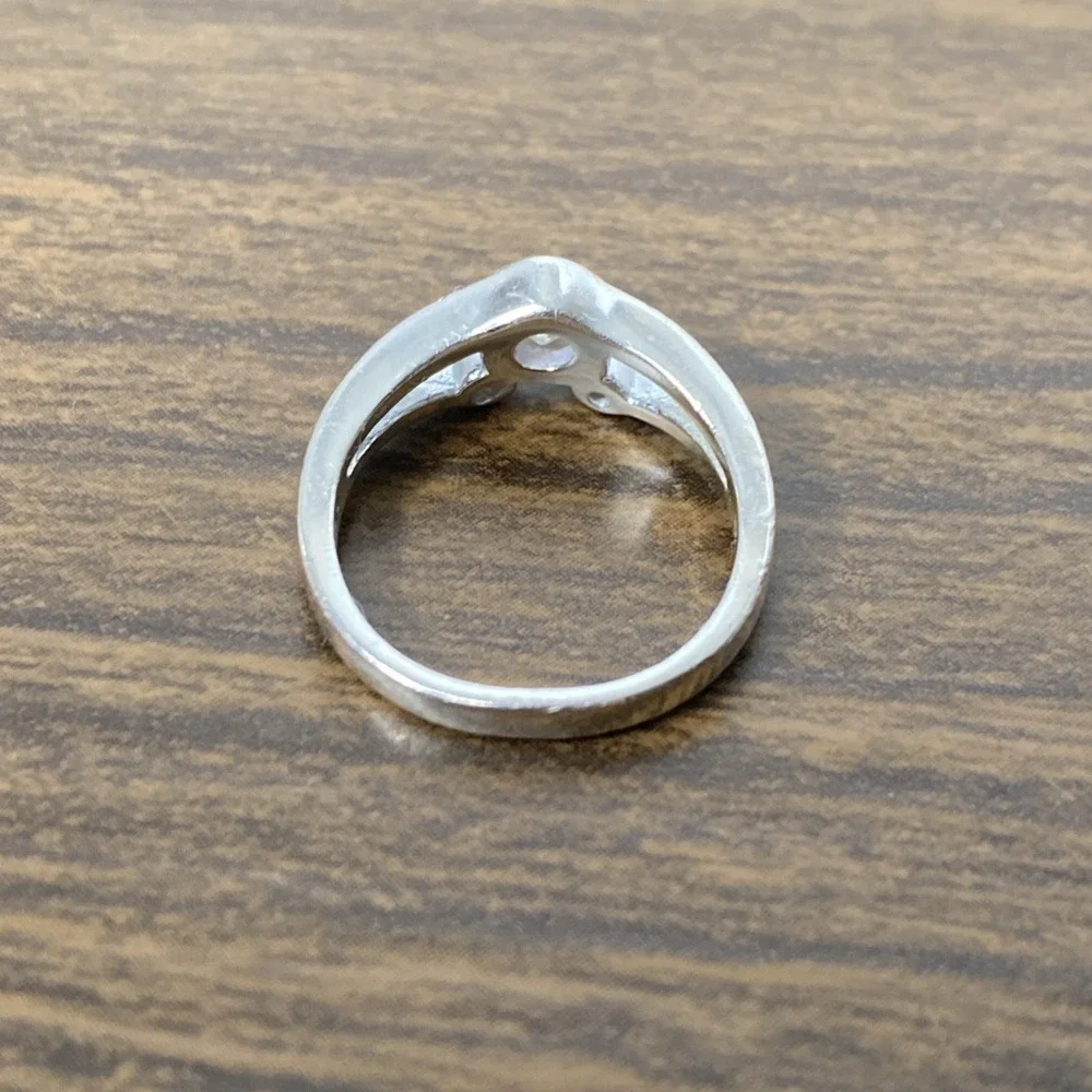 Vintage Disney Mickey Mouse 925 Sterling Silver Cubic Zirconia Band Ring Size 3 - Picture 5 of 14